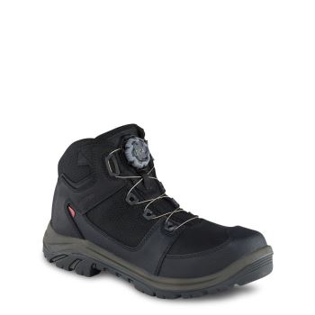 Red Wing Tradesman 5-inch Waterproof Safety Toe Mens Work Boots Black - Style 6614